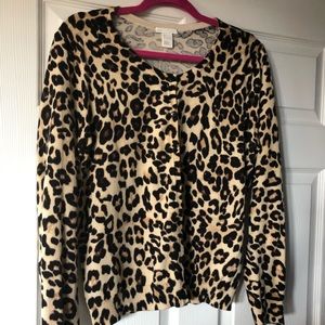 Never worn Leopard Cardigan